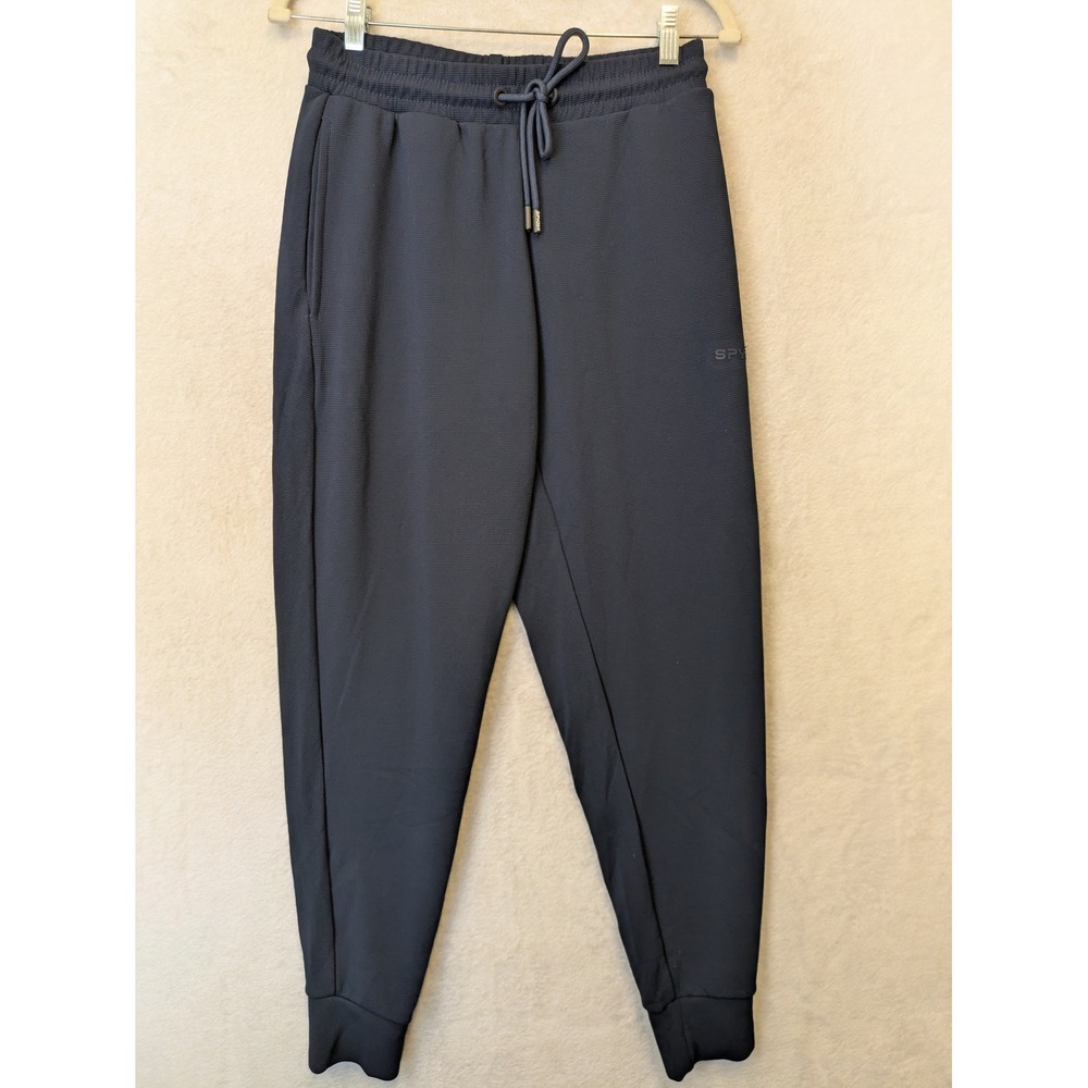 NEW‎ Spyder Jogger Women's S Navy Blue Textured Drawstring Lounge Athletic Pants